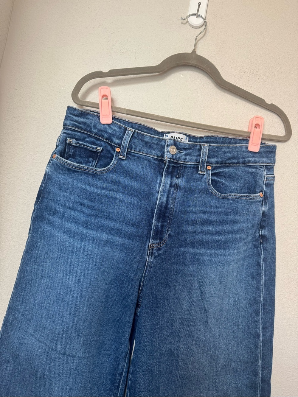 Paige Anessa Wide Leg Jeans - Picture 3 of 9